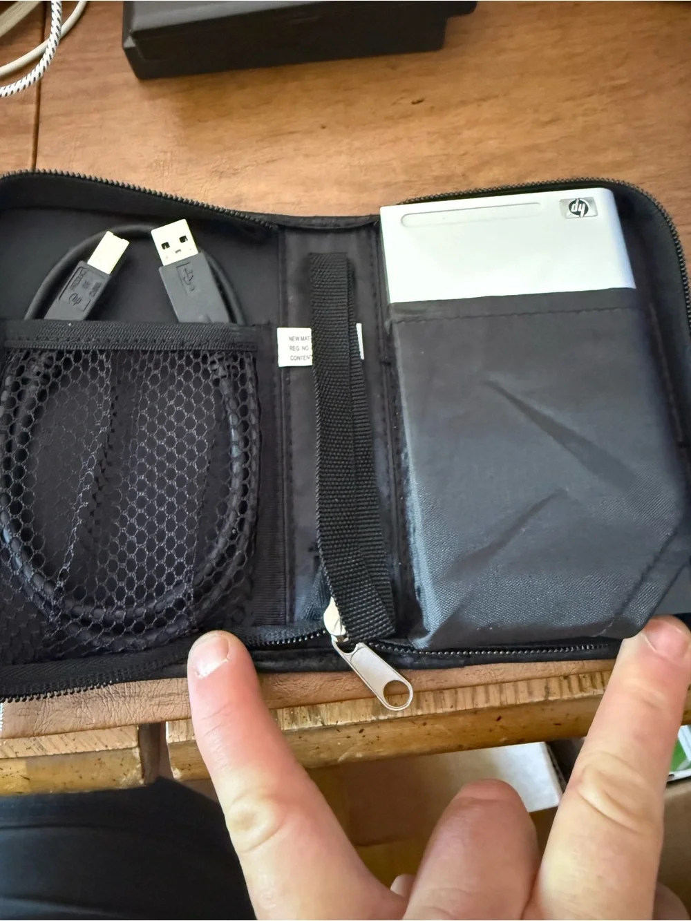 HP Pocket Media Drive Silver and Black Portable External SSD